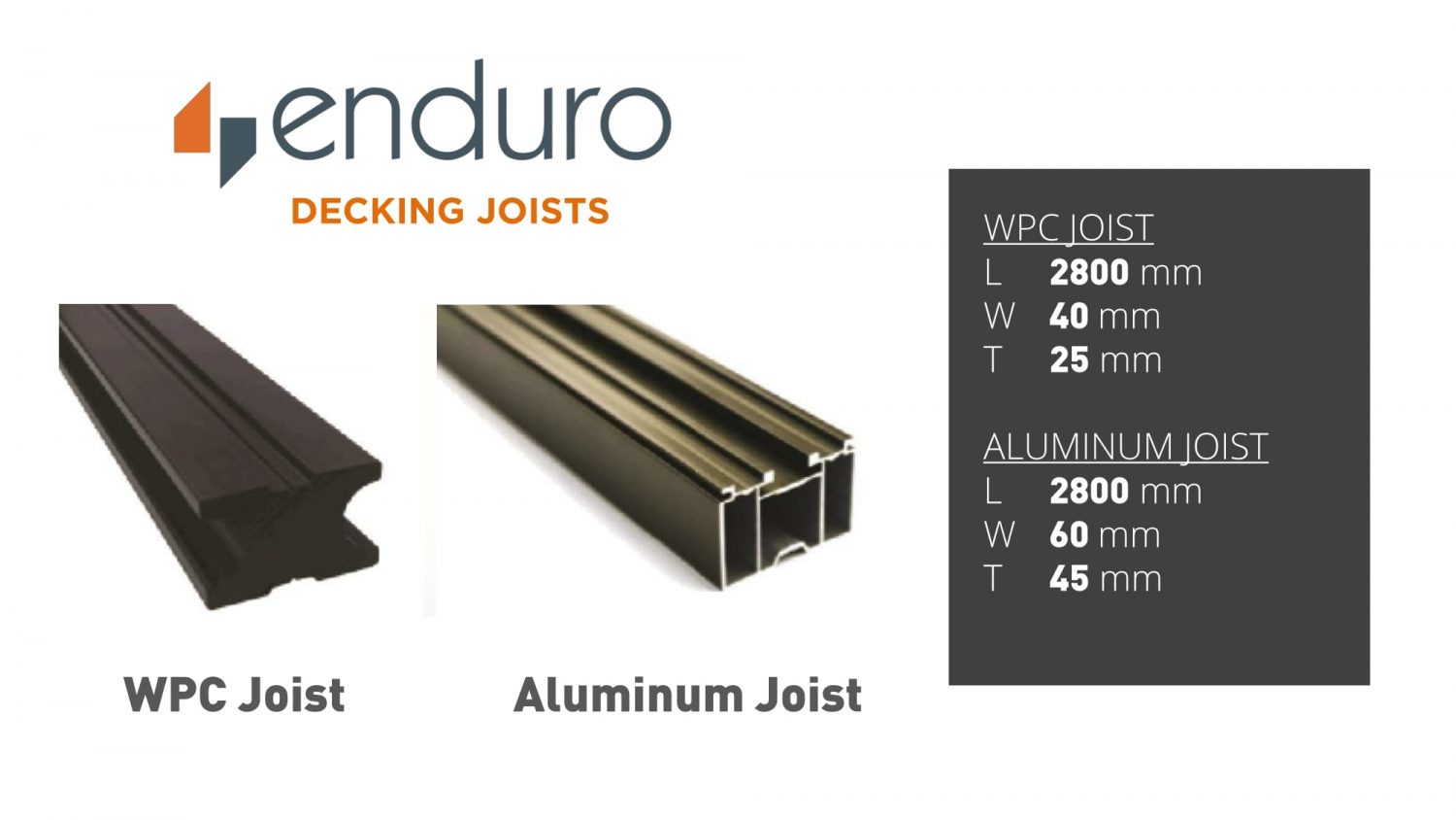 Enduro Decking Joists